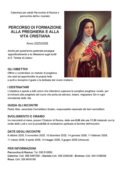 CATECHESI PER ADULTI